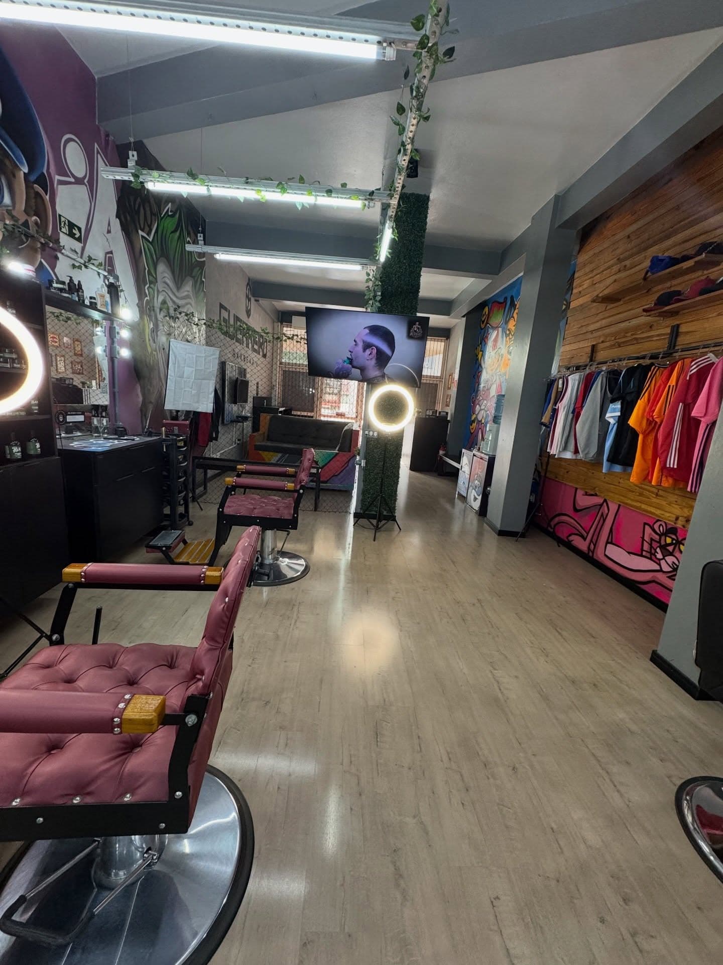 Interior da Guerreiro Barbearia